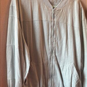 Selene Sport raw silk blue/gray Zip-Up jacket xl